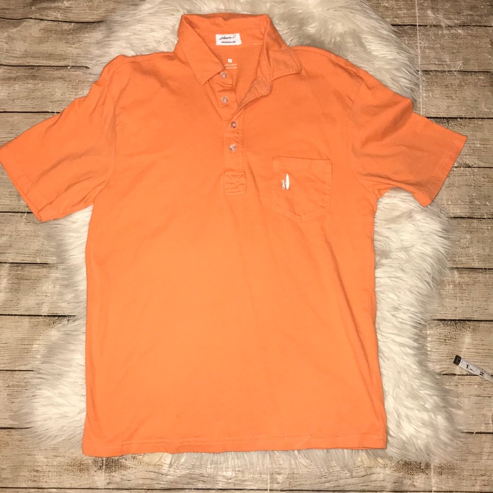 Johnnie-O Orange Short Sleeve Polo Shirt